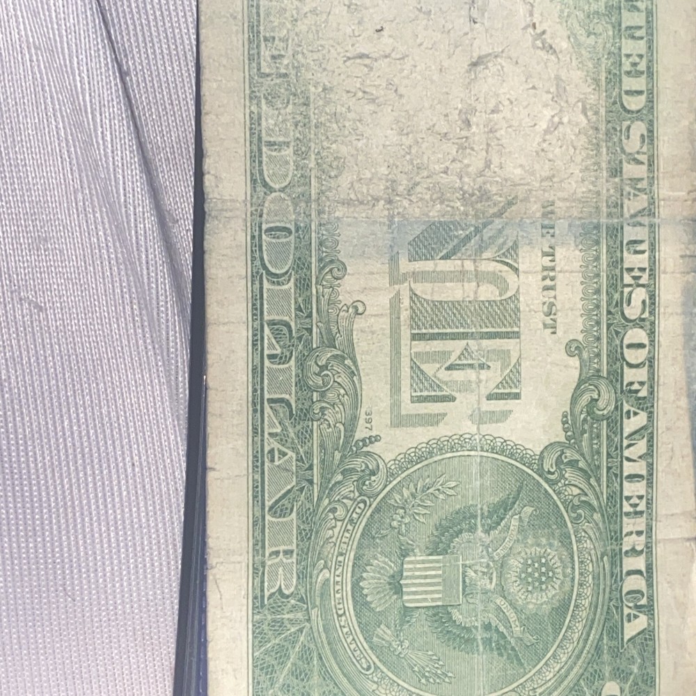 1957-A $1 ONE DOLLAR SILVER CERTIFICATE “INKING ERROR”