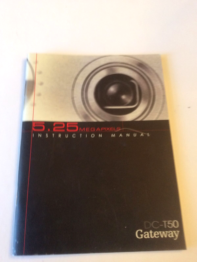 Gateway 5.25 Megapixels DC-T50 Camera Manual