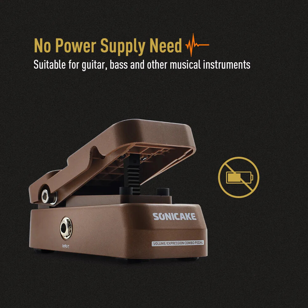 Passive Volume & Expression Volume Control Pedal for Guitar,Keyboard,Synthesizer