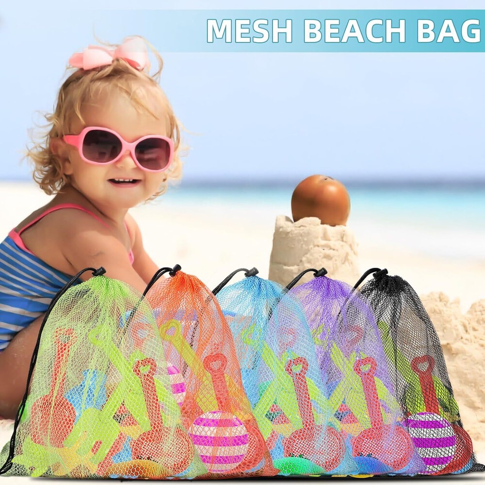 Mesh Drawstring Bag Durable Delicate Laundry 10pcs, Multicolor
