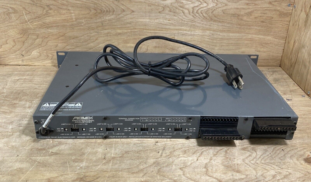 Peavey Architectural Acoustics, 8 Channel Pre Amplifier, Model: A/A-8P untested