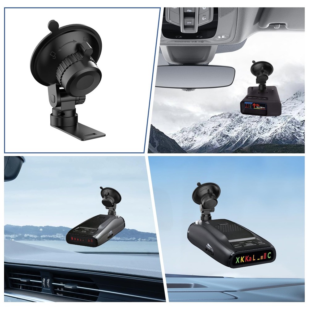 Radar Detector Windshield Mount Suction Cup Bracket for Uniden Models