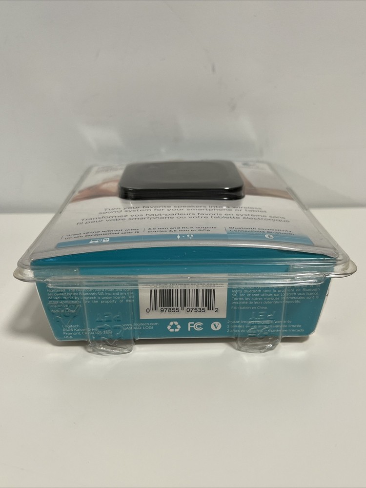 New Logitech Wireless Bluetooth Speaker Adapter Black Sealed 980-000540