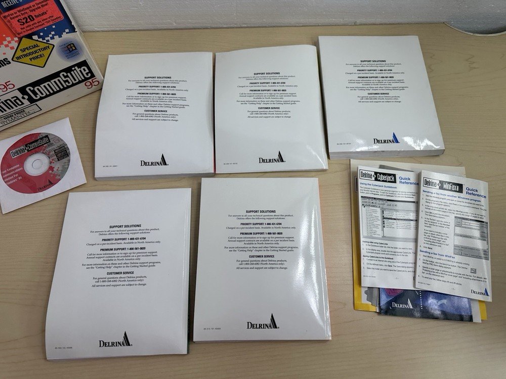 Delrina Commsuite The Complete Communications Solution For Windows 95 Used