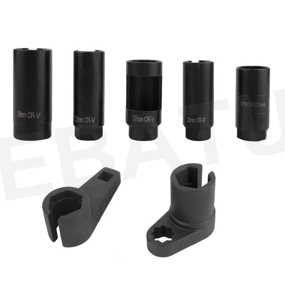 7PCS Oxygen Sensor & Oil Pressure Sending Unit Master Sensor Socket Set Tool