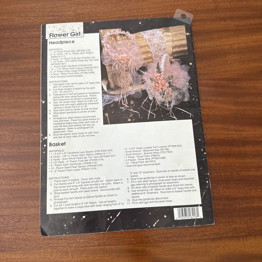 Classic Beginnings for Your Wedding BKW129 (1990) – Instructions for Wedding