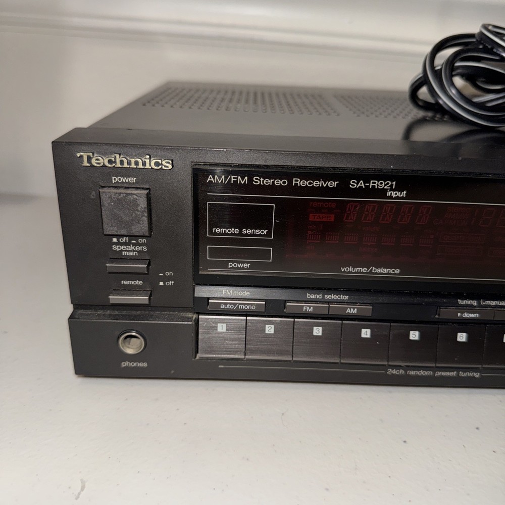 TECHNICS SA-R921 STEREO AM/FM RECEIVER - WORKING *READ*