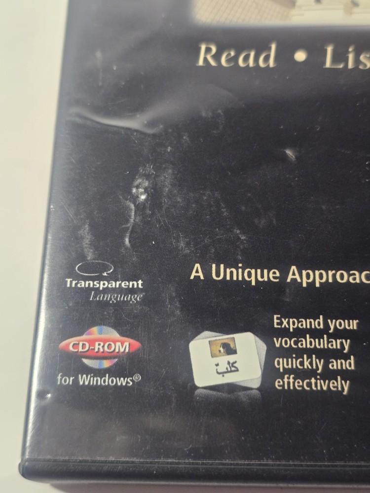 Learn Arabic Now! Transparent Language CD-ROM Software Windows 2 Discs