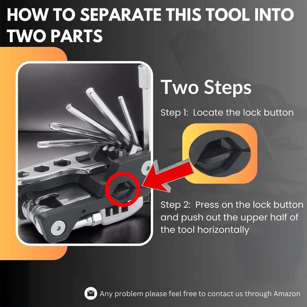 20 In 1 Portable Bicycle Multitool Multi Function Maintenance Repair Tool Set