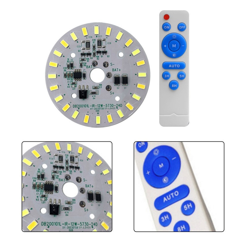 Remote Control Solar Panel Light for For ceiling with Switchable Lighting Modes