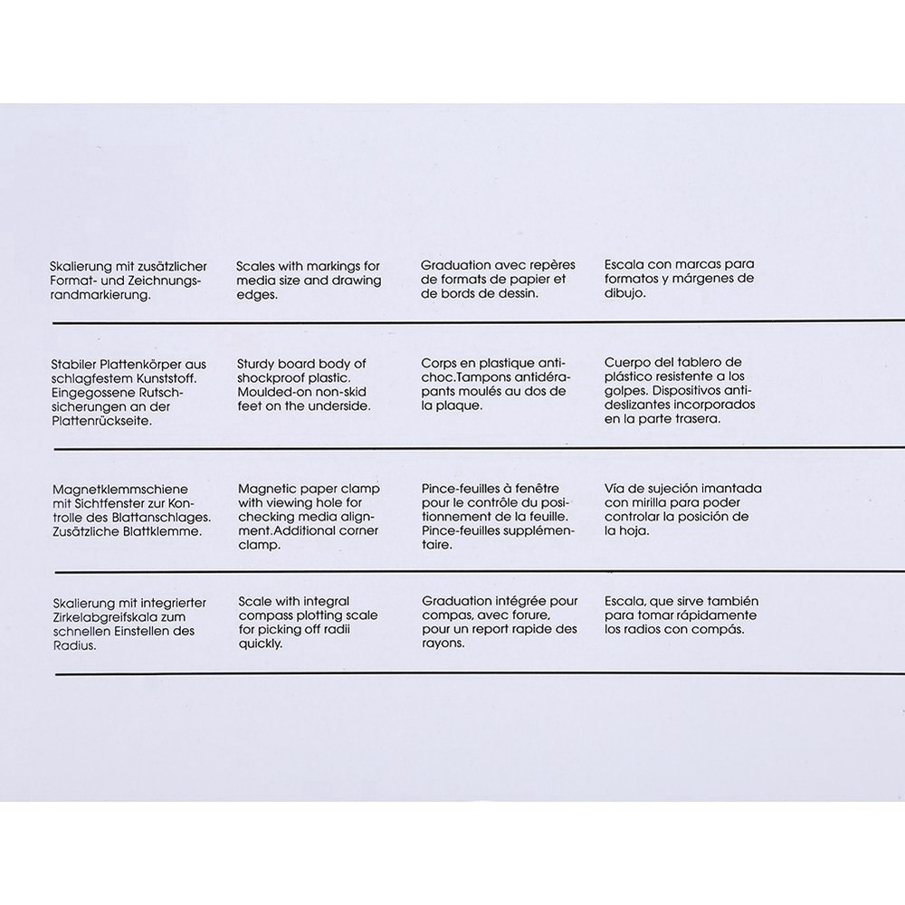 Multifunctional A3 Drawing Board Table With Adjustable Angle Rulers
