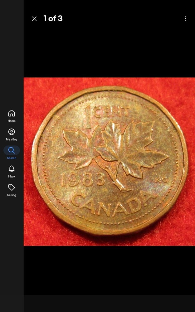 Canada 1983 Small Cent Bronze Coin Maple Leaf BN Uncertified