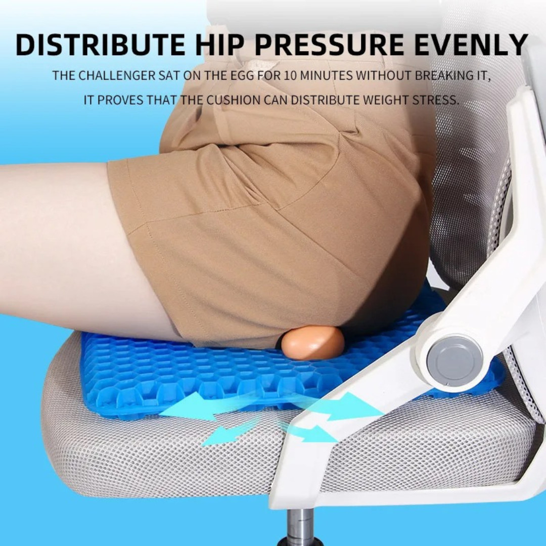 Honeycomb Gel Seat Cushion 2.5cm Thick | Cooling, Orthopedic Support