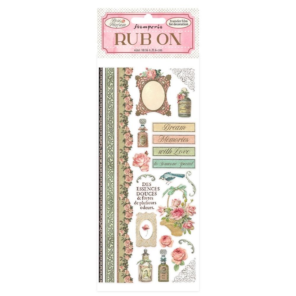 Stamperia Rose Parfum Borders and Parfum RubOns