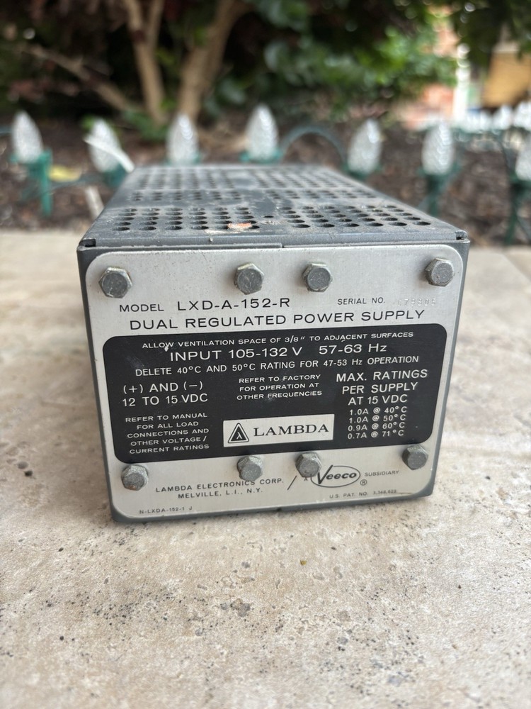 ⭐️Lambda Model LXD-A-152-R Input 187-242 VAC⭐️Output 12-15 VDC⭐️Untested⭐️