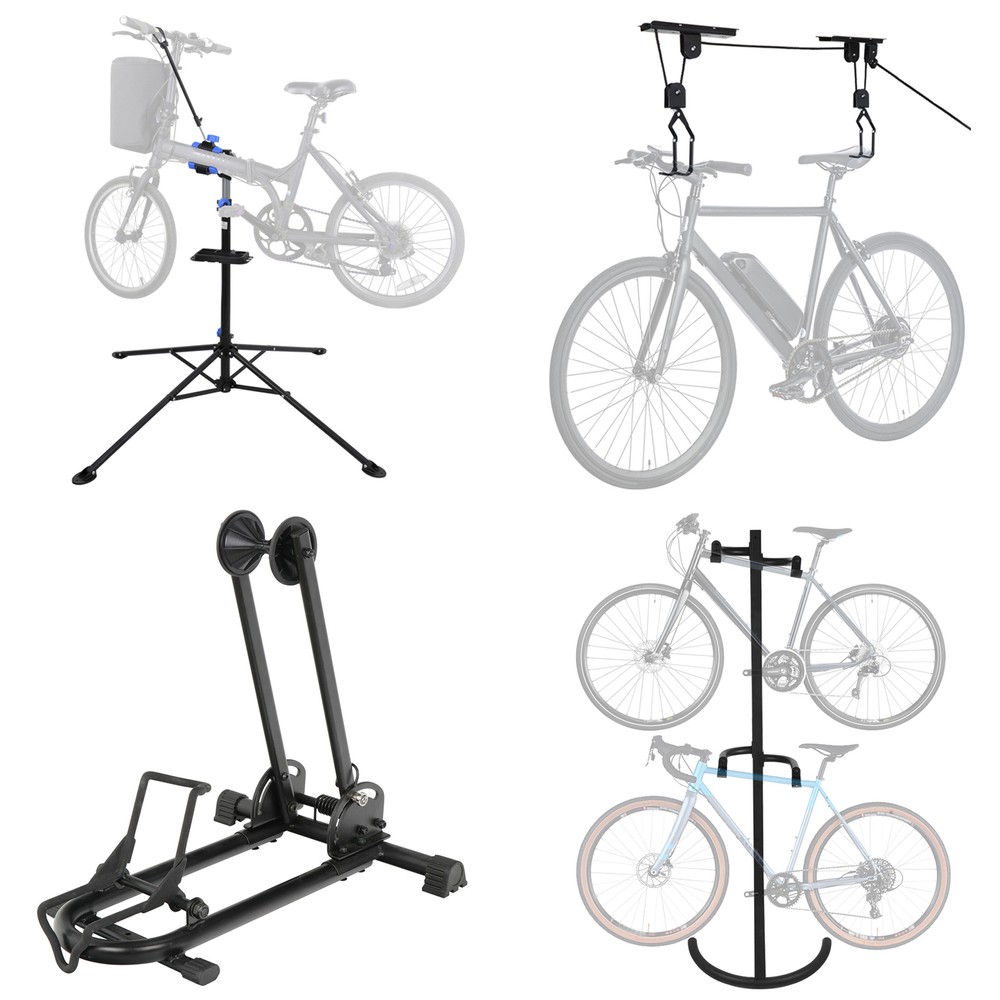 Multiple Choices Bike Stand Cycle Gravity Bicycle Rack Storage Adjustable Height