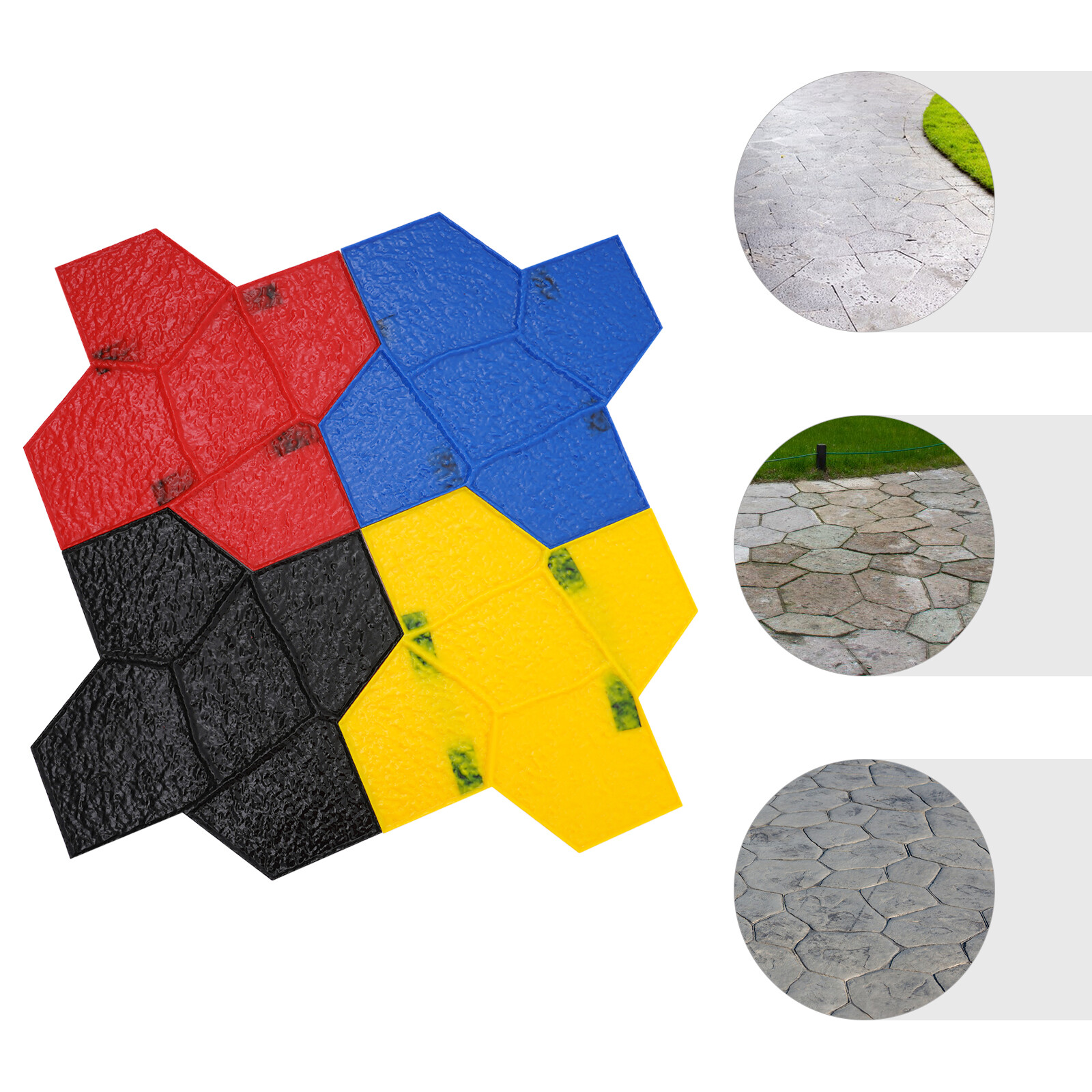 Concrete Texturing Skin Concrete Stamps Mats Set Polyurethane Concrete Stamping
