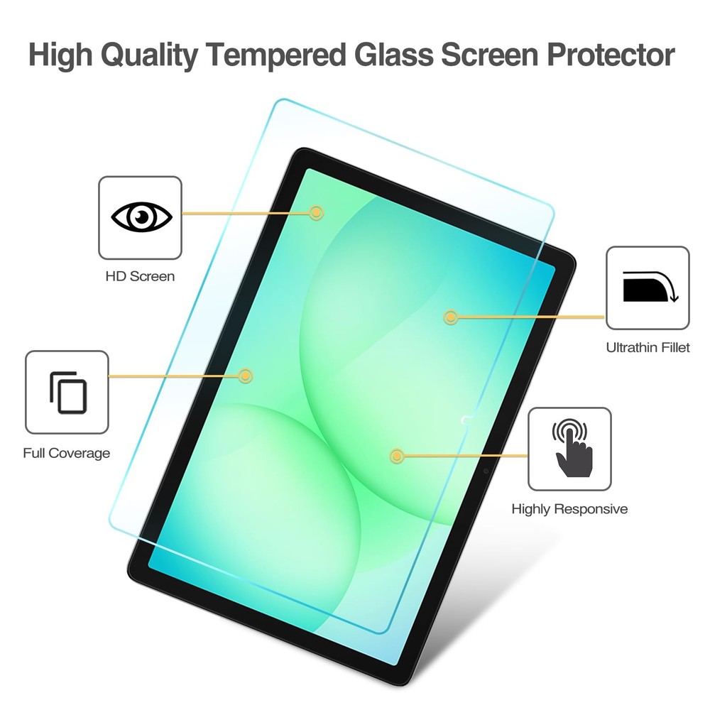 ProCase 3 Pack Screen Protector for Galaxy Tab 3 Pack, 11 inch A9+