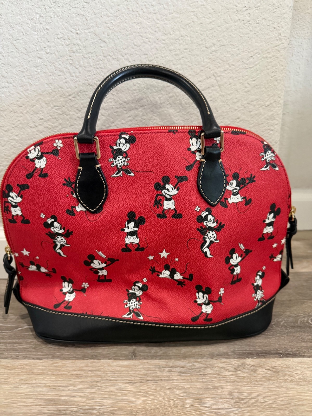 Disney Dooney & Bourke Mickey & Minnie Retro Dome Satchel