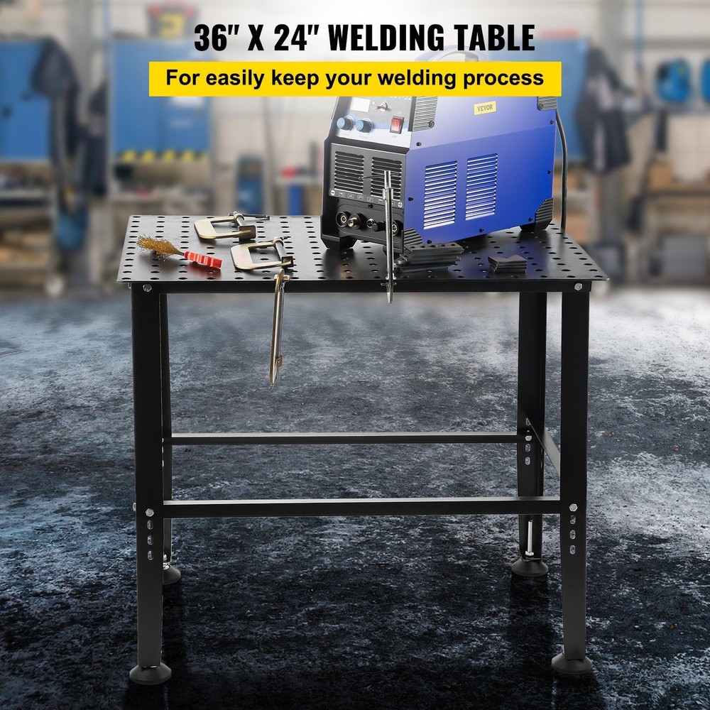 Precision Welding Table 36x24in 800lb with Drill Hole Pattern