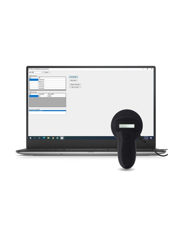 RexID Pet Microchip Scanner Supporting 10 Digit Chips and 15 Digit Chips,Stor...