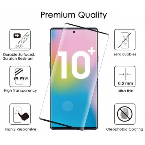 For Samsung Galaxy Note 10 Plus - Screen Protector Tempered Glass (Fingerprint