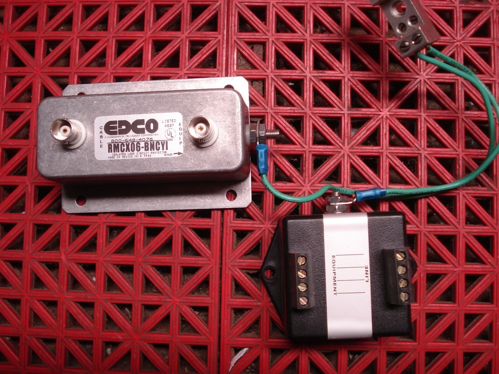 EDCO RM CX06-BNCYI Isolated Loop Circuit Protector FAS-2 Pair Line Protector