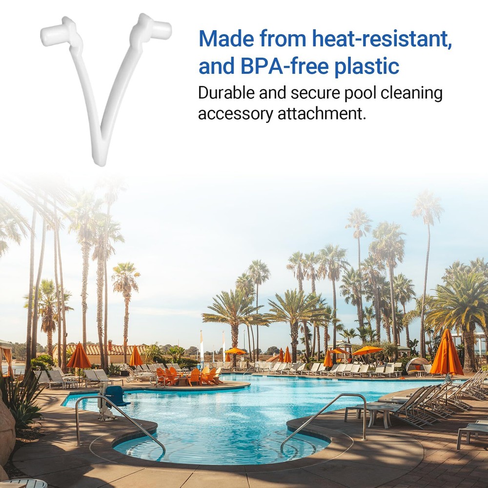 (21-Pack) Replacement Pool V-Clips - Pool Brush Plastic Clips/Pool Pole Net