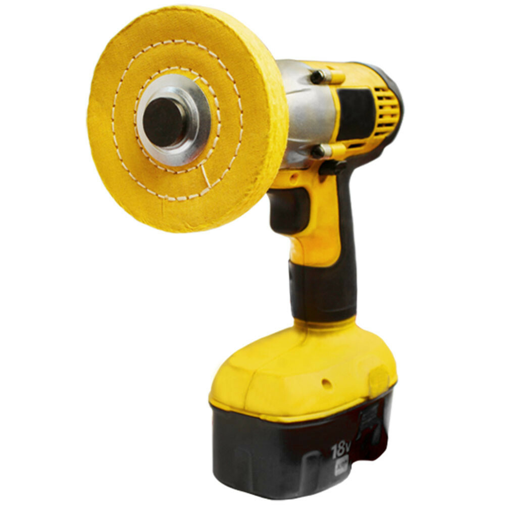 Drill Buffer Polishing Pads with Compound & Arbor Kit Cleaning & Finishing Set