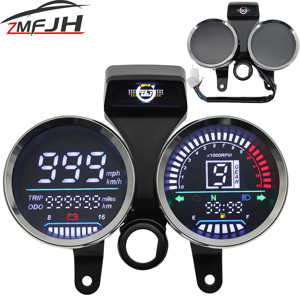 Motorcycle Speed Tachometer For Suzuki GN 125 Digital Meter Assembly Speedometer