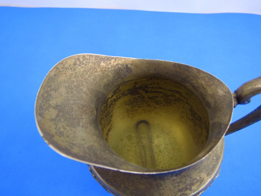 Vintage Silverplate 5 Inch Pitcher Creamer Sheffield Grapevine