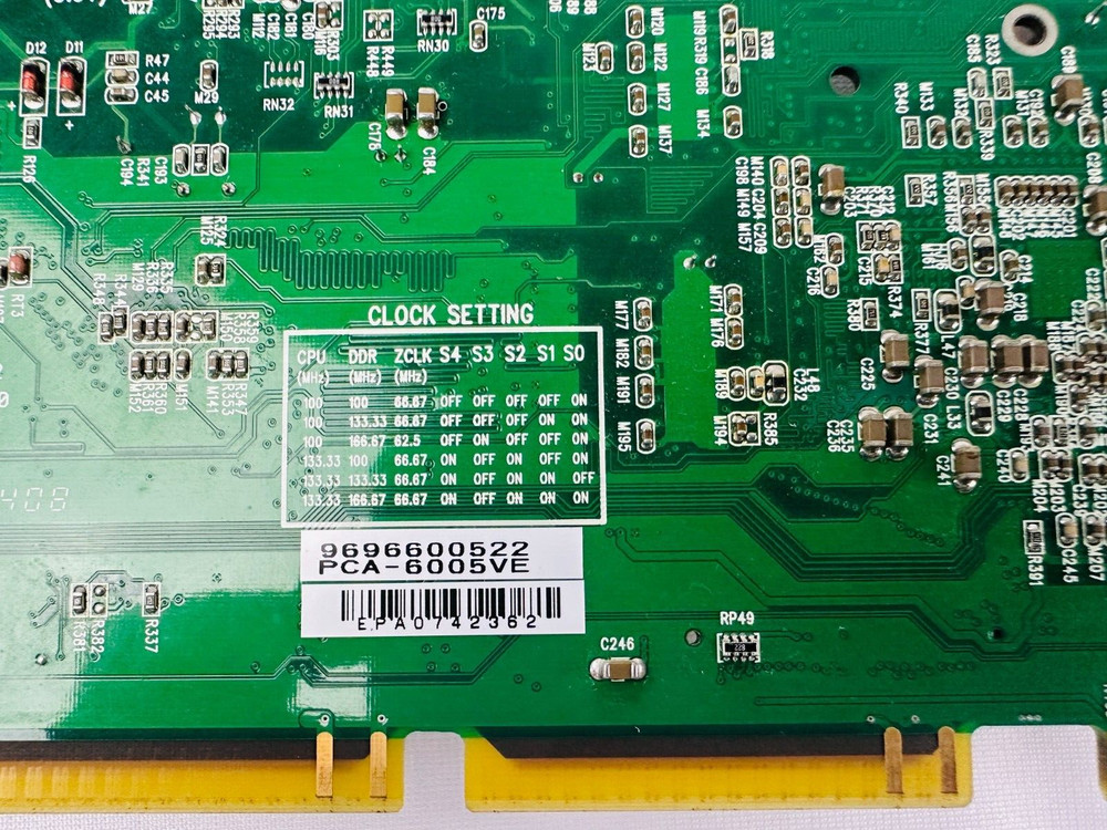 Advantech PCA-6005VE CPU Board