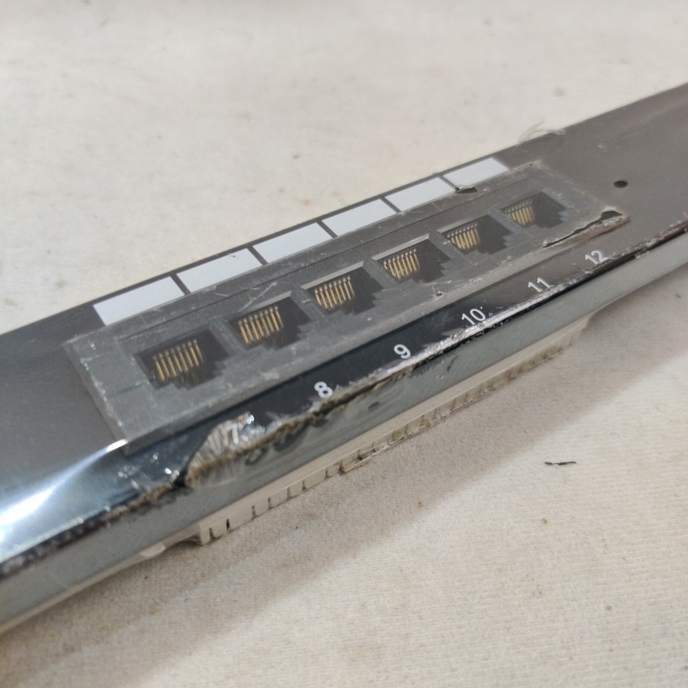New - Cable Matters 12 Port Patch Panel and Brush Plate