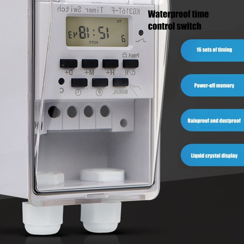 Heavy Duty Digital Program Timer Waterproof Programmable Outdoor Timer Component