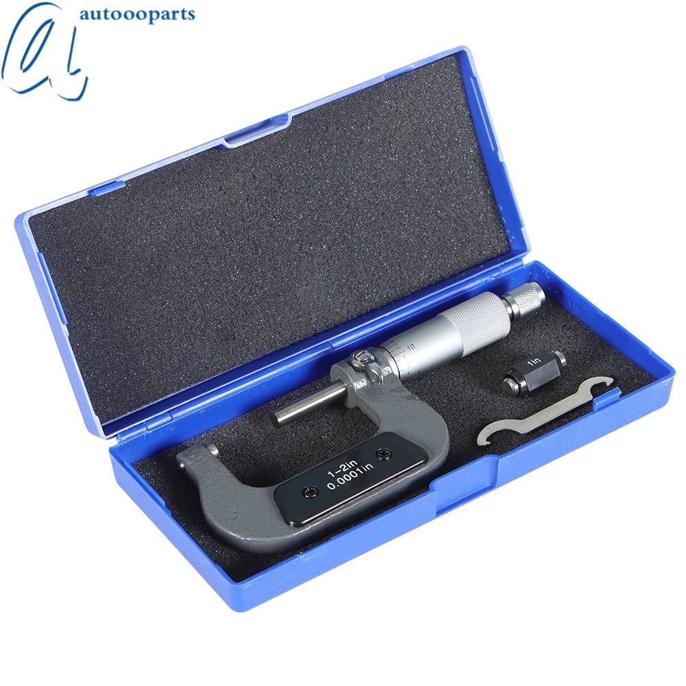 Outside Micrometer 1-2"/0.0001" Resolution Carbide Tipped Precision Micrometer