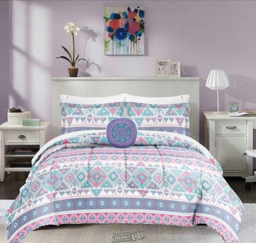 Deco Theory-8-pc. Bed-in-a-Bag Set Mosaic Full 76" X 86" Polyester Microfiber