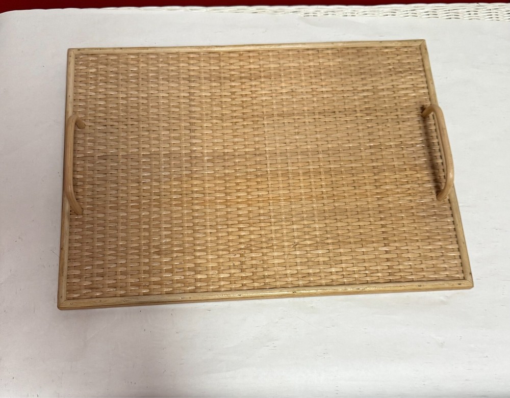 Honey Wicker Serving Tray