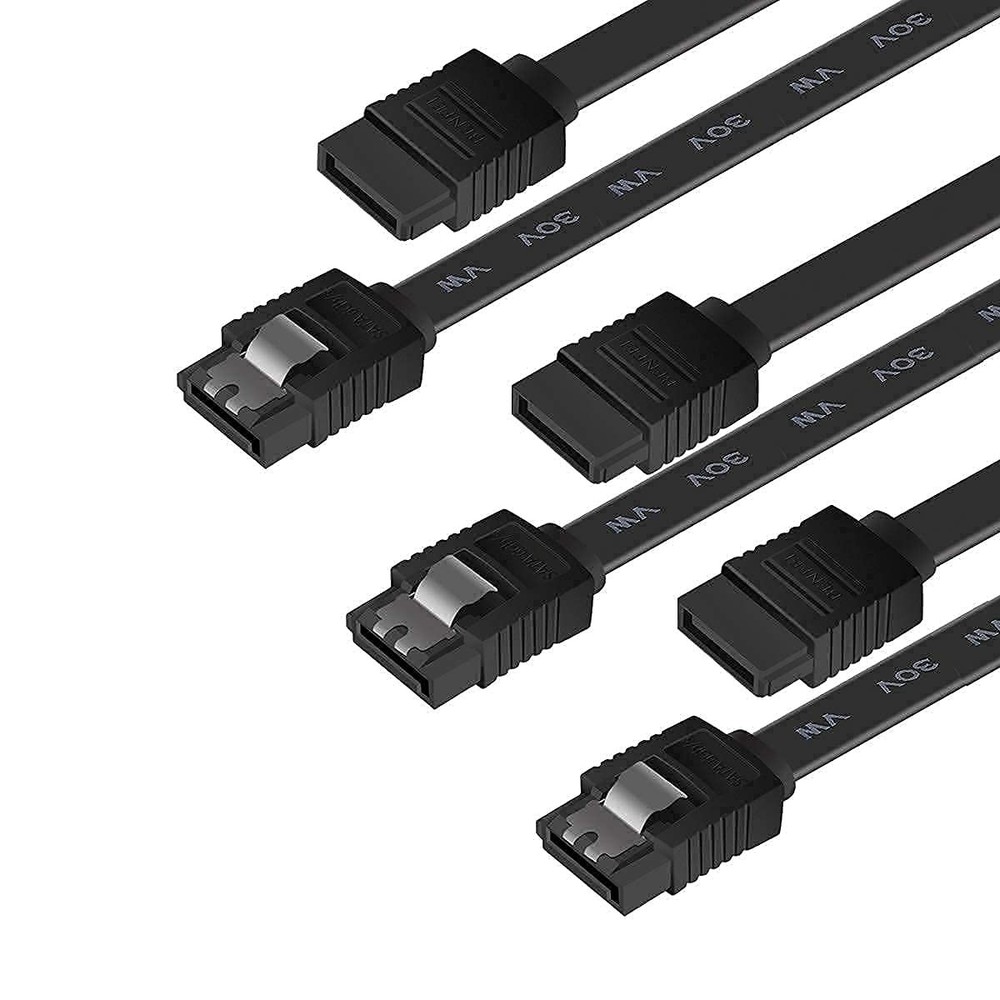 3 Pack SATA III Cable for Fast Data Transfer - 18 Inch Compatible with Drives