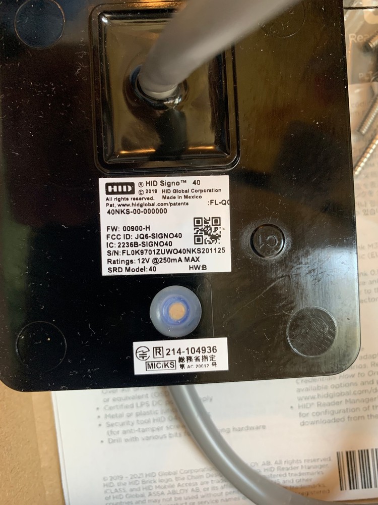 HID Signo 40NKS-00-000000 Mobile Ready Access Card Reader--