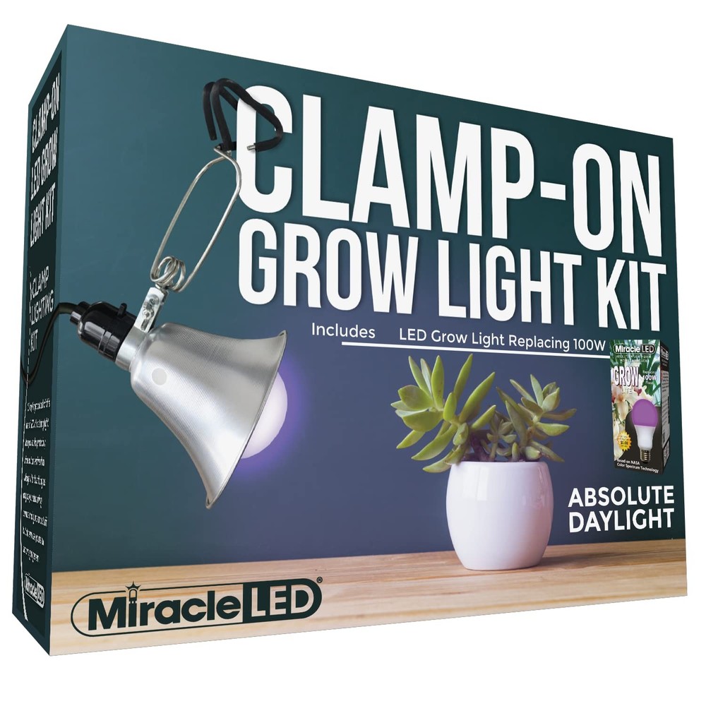 9W Clamp/Grow Light Kit, Red/Blue