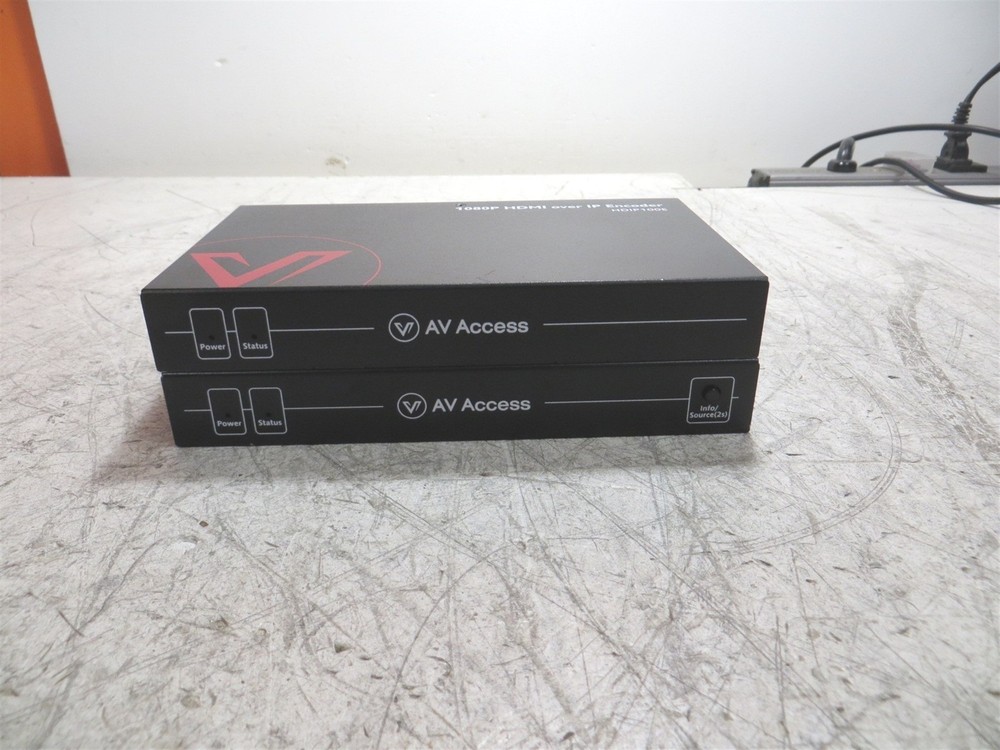 AV Access HDIP100D & HDIP100E 1080P HDMI over IP Encoder & Decoder No PSU