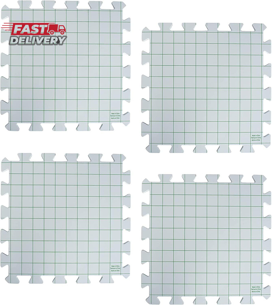 Boye Interlocking Needlepoint, Knitting, and Crochet Blocking Boards, 12'' W X 1