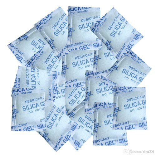 Silica Gel Packets - 1 gram - Desiccants Moisture Humidity Absorber Non-Woven