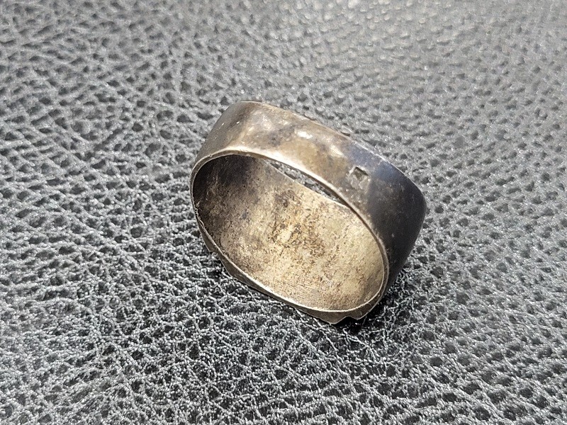 WWII Allied Invasion of French North Africa 1943 Trench Art Ring. Collectible.
