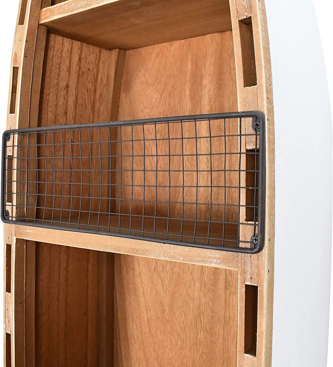 Wood Boat Shelf Wall Decor, Decorative Standing Boat Shelves Tabletop Home Decor