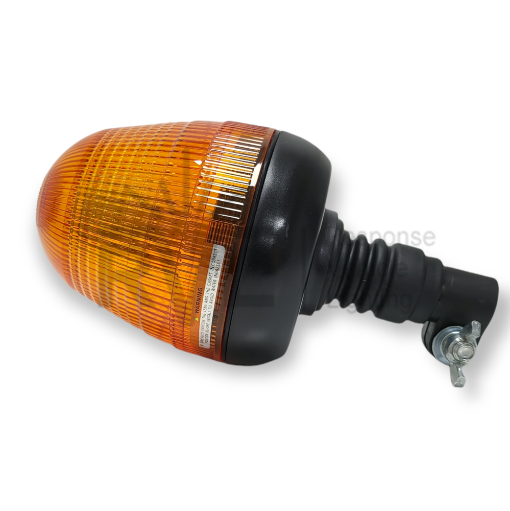 LED Rotating Flashing Amber Beacon Flexible DIN Pole Mount Tractor Warning Light