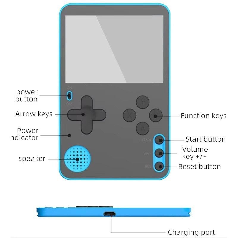 Mini game console 500 games in 1