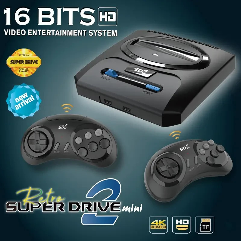 Super Drive 2 Mini Console wireless Controllers 16 bit Game Console