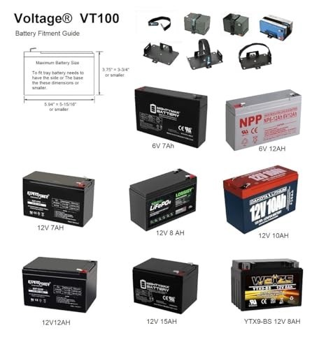 Universal Battery Tray for 12V & 6V Batteries, Includes Hold Down Strap - Durabl