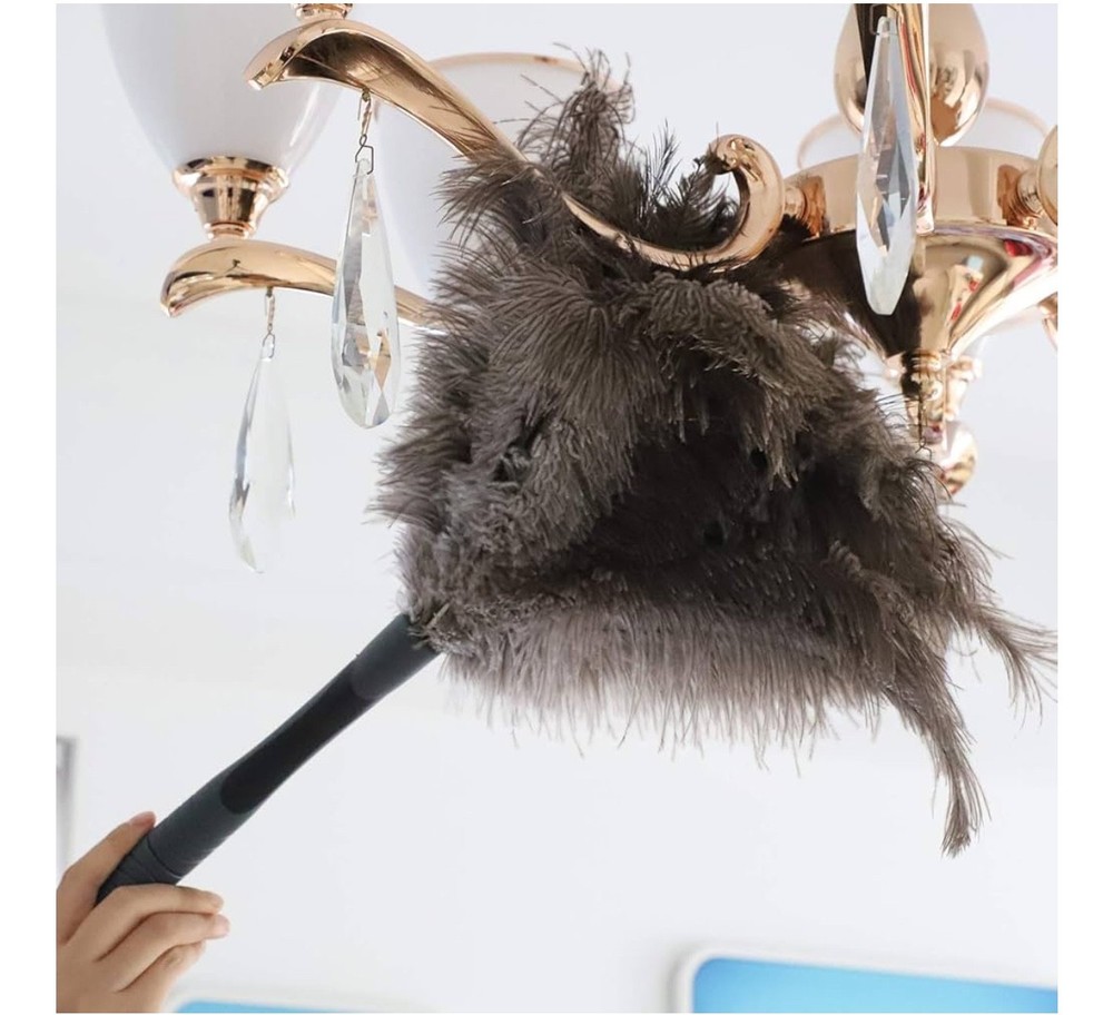 Midoneat Ostrich Feather 22” Duster (Black）